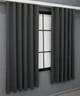 Комплект штор коротких VR-Textil Блэкаут Midnight № 1399ш 130х170 см 2 шт Графитовый (35-0159) - изображение 4