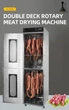 Коммерческий роторный дегидратор для колбасных изделий мяса рыбы Food Dehydrator LT-015 58 крюков - изображение 2
