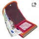 Компактный женский кожаный кошелек Visconti RB126 Zanzibar (Orange Multi) - изображение 6