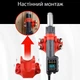 Паяльний фен JCD 8208 термофен з цифровим дисплеєм для паяння пластмаси, 750 Вт + 8 насадок, чорний з червоним (87968071) - зображення 4