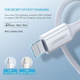 Kabel Ugreen USB Type-C do Apple Lightning 1 m MFi Biały (US171/10493) - obraz 2