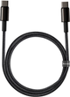 Кабель Baseus Tungsten Gold Fast Charging Data Cable Type-C to Type-C 100W 2 м Black (CATWJ-A01) - зображення 2