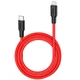 Кабель Hoco Type-C - Lightning 1метр PD 20W 3А силикон X21 Plus Red (X21 PLUS_Red) - изображение 1