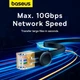 Патч-корд Baseus 5 метрів Cat.7 10Gb Ethernet RJ45 плоский інтернет кабель (B00133207111-04) - зображення 4