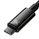 Дата кабель Baseus Tungsten Gold Type-C to Type-C Cable 240W (1m) (CAWJ04000) Black - зображення 5
