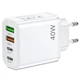 Сетевое зарядное устройство Быстрая зарядка Bodasan PD 40W USB-2 Type-C PD25W адаптер быстрой зарядки (I2040) - изображение 1