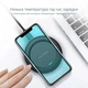 Бездротовий зарядний пристрій для мобільних телефонів Bodasan Wireless Charger Бездротова зарядка для смартфонів планшетів (Q18) - зображення 4