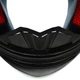 Мотошлем интеграл (full face) Мото Кото с ушками NITRINOS NEKO HNJ M-9412 (ABS / Fiberglass / EPS, размер L, Черный-красный-белый) - изображение 8