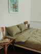 Комплект білизни з льону Leglo Spring полуторний, Простирадло 180x200x30 - зображення 5