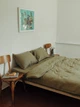 Комплект білизни з льону Leglo Spring полуторний, Простирадло 180x200x30 - зображення 6