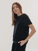 Пижама женская с шортами Black L - изображение 4
