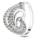Серебряное кольцо с фианитами ФК055 ФК055 15р. - изображение 1