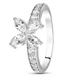 Серебряное кольцо с фианитами К1198ЦБ К1198ЦБ 18.5р. - изображение 1
