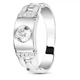 Серебряная печатка с фианитом Босфор ФК316 17.5р. - изображение 1