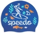 Шапка для плавания Speedo SLOGAN PRT CAP JU/JF/JM синий Дет OSFM 8-0838616700 - изображение 2