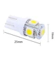 Світлодіодна лампа Т10 (W5W) 5SMD 5050 12V Білий (10152) - зображення 5