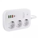 Мережевий фільтр LDNIO SEW3452 2500W 3xUSB/Type-C 30W white - зображення 7