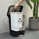 Ведро для мусора MBM HOME сортировочное 10+10 л Серое (BIN-05 (10+10L) LIGHT GRAY/GRAY) - изображение 13