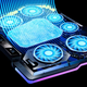 Підставка для ноутбука VHG D13 RGB з охолодженням, Laptop Cooling Pad, Black - изображение 4