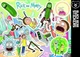 Стікерпак "Rick and Morty", Рик и Морти, стикеры влагостойкие, наклейки, мультик (stpack-rickandmorty) - изображение 1