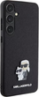 Etui Karl Lagerfeld Saffiano Karl&Choupette Metal Pin na Samsung Galaxy S24 Black (3666339242022) - obraz 4