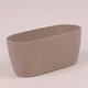 Горшок для цветов Form-Plastic Мика овальный с подставкой 2,65 л 12 х 11 х 26 см, Цвет Лесной мох - изображение 5