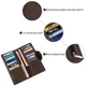 Вертикальный бумажник из натуральной винтажной кожи SHVIGEL для карт и монеток Коричневый (bg161fash80) - изображение 4
