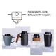 Пуровер/воронка/фільтр для ручного заварювання кави багаторазова Semi Coffee Maker, Black - зображення 6