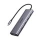 USB-хаб UGREEN CM498 USB-C to 3xUSB 3.0 + HDMI 2K@60Hz + VGA + RJ-45 Gigabit + SD/TF + AUX 3.5mm + USB-C PD Power Port Gray (15601) - зображення 1