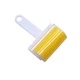 Многоразовый липкий ролик для чистки одежды Semi Sticky roller for clothes с чехлом, Yellow - изображение 3