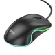 Ігрова комп'ютерна миша HOCO Enjoy gaming luminous wired mouse GM19 з підсвічуванням, 1000DPI Black - зображення 3