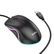 Ігрова комп'ютерна миша HOCO Enjoy gaming luminous wired mouse GM19 з підсвічуванням, 1000DPI Black - зображення 4