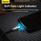 Кабель Type-C на USB з підсвічуванням Baseus Glimmer Series Fast Charging (1m, 100W, 6A, 480 Mbps). Black - зображення 4