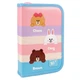Пенал твердий Yes одинарний з двома клапанами HP-04 Line Friends 533585 - зображення 1