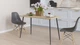 Стол кухонный Марсель 40 Ferrum-decor 75x120x70 Черный металл ДСП Дуб Сонома 16 мм (MAR4011) - изображение 4