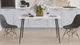 Стол кухонный Марсель 40 Ferrum-decor 75x120x70 Черный металл ДСП Белый 16 мм (MAR4014) - изображение 2