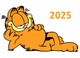 Календар на 2025 рік, Apriori , Календар настінний квартальний на 2025 рік, на три пружини, Рудий кіт, Кіт Гарфілд , 29,7х61 см - зображення 2