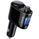 Автомобильный адаптер с FM-трансмиттером Baseus S-06 с Bluetooth MP3-плеером 2 × USB-A Черный - изображение 1