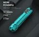 Машинка для тату модульна бездротова Ambition T-Rex + RCA адаптер + кейс, акумулятор 2400 mAh Amy Green - зображення 7