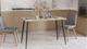 Стол кухонный Марсель 50 Ferrum-decor 75x120x60 Черный металл ДСП Дуб Сонома 32 мм (MAR5003) - изображение 5