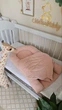 Кокон з крилами Chickabiddy, гніздечко для новонароджених, 90х52 см, пудровий бавовняний велюр, позиціонер для малюка - зображення 6