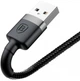 Кабель усиленная оплетка Baseus Cafule USB - Lightning 1 метр (CALKLF-BG1) - изображение 3