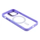 Чехол - накладка TPU+PC+Metal Stand Case with MagSafe and Camera Lenses для iPhone 16 Pro Max purple - изображение 4