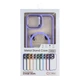 Чохол TPU+PC+Metal Stand Case with MagSafe and Camera Lenses для iPhone 15 Колір Dark Purple - изображение 15