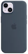 Чехол силиконовый противоударный Silicone Case with MagSafe для Apple Iphone 15 (6.1") Storm Blue - изображение 9