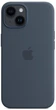 Чехол силиконовый противоударный Silicone Case with MagSafe для Apple Iphone 15 (6.1") Storm Blue - изображение 3