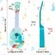 Гітара дитяча музична Bambi 898-37 G на 4 струни, Слон, 36 см (898-37-RT) - зображення 3