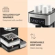 Кофеварка KLARSTEIN Arabica Comfort 1350 W 20 бар сірий (10035655) - изображение 7