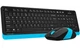 Комплект клавиатура+мышка A4Tech FG1010 (Blue) Fstyler, беспроводной, USB, черный+голубой - изображение 5