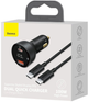 Ładowarka samochodowa Baseus Superme USB / USB Typ C 100W + kabel USB Typ C 100W (20V/5A) 1m Black (TZCCZX-01) - obraz 8